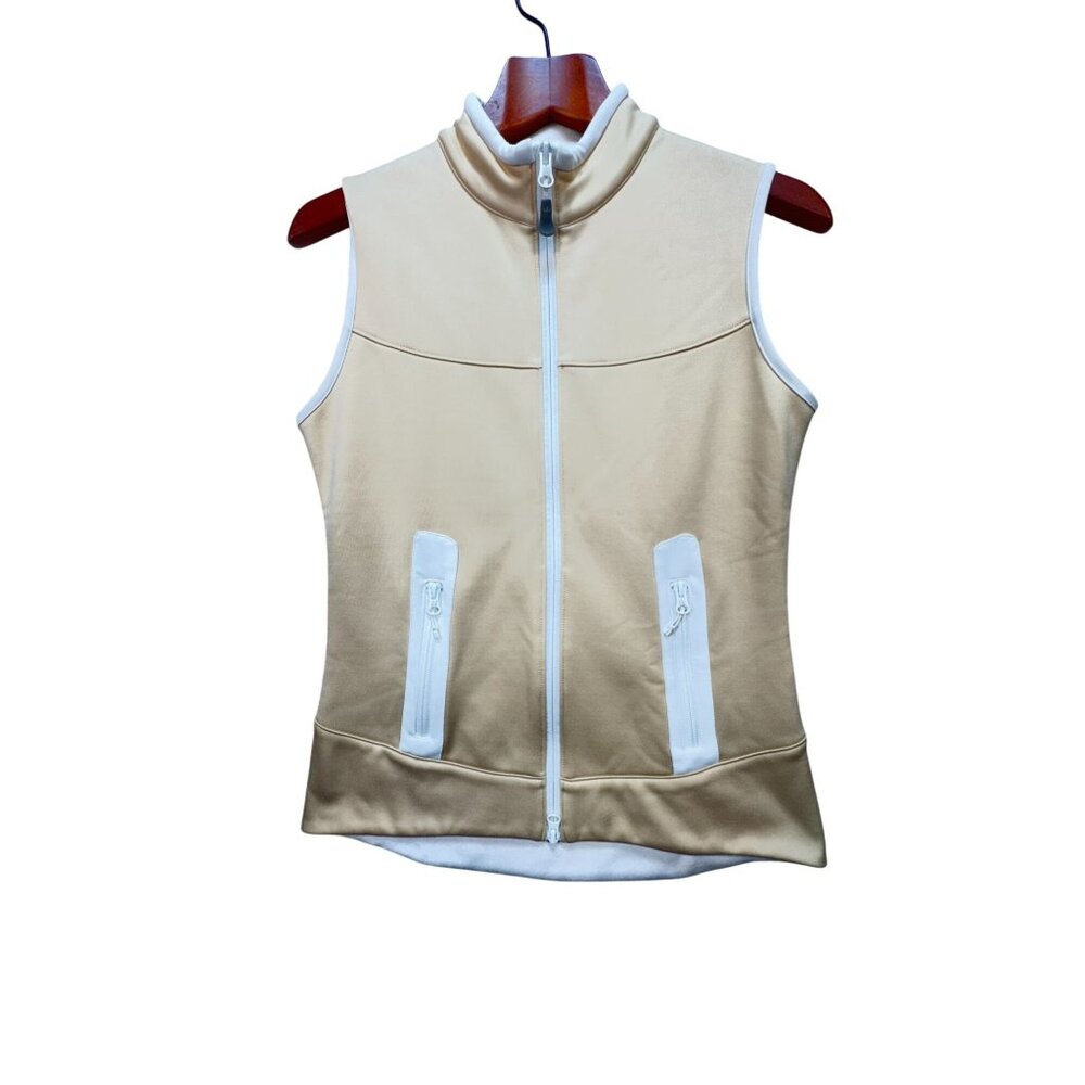 Peter Millar Womens Element 4 Warmth Vest Size S Cream Pockets Outdoors NWT